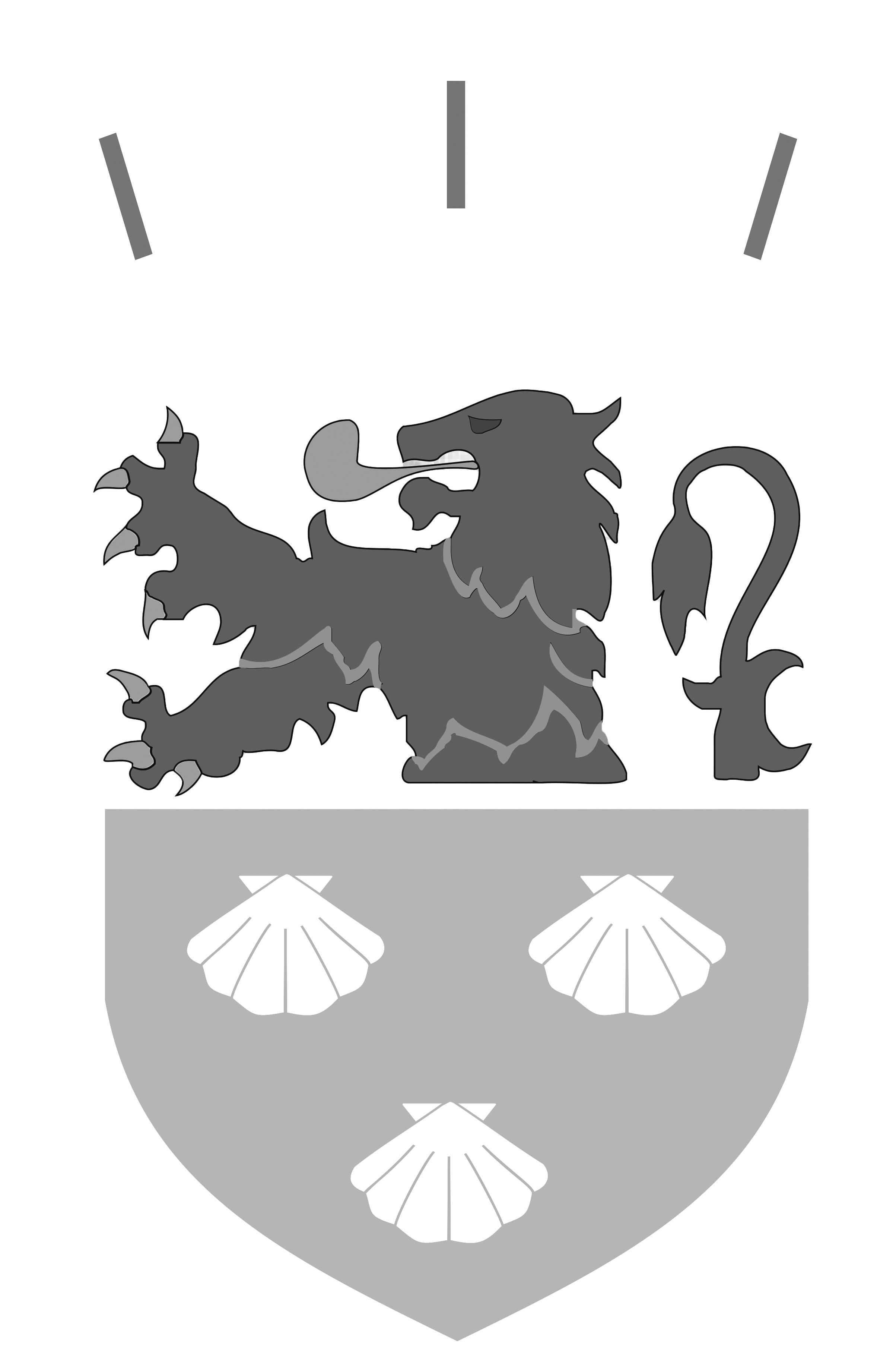 Logo de la mairie de Vesancy en blanc
